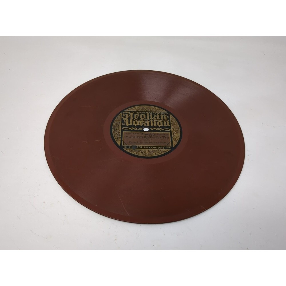 Vocalion Aeolian 78 Make Believe Wild Rose Fox Trot Selvin's Dance Orchestra vtg